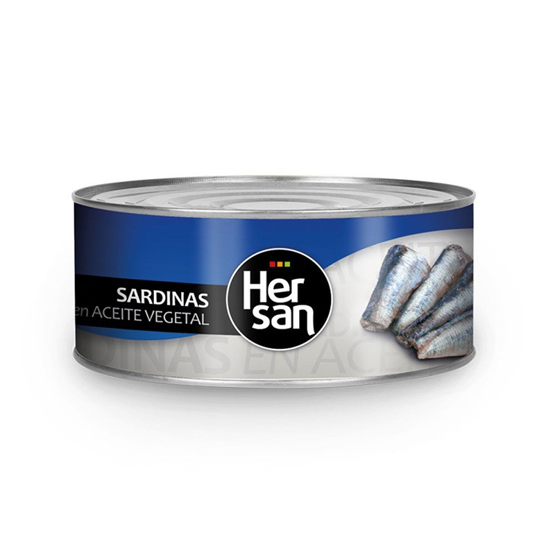 SARDINAS EN AC. GIRASOL MARRUECOS 20/25 RO-1000 LATA 12/1Kg
